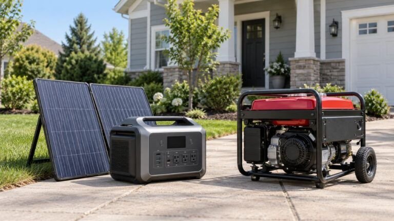 Solar Generator vs Gas Generator for Home Backup